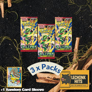 3 Packs Storm Emeralda Pokemon Booster Rayquaza Japanese  + 1 Random Pokemon Card Sleeve