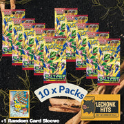 10 Packs Storm Emeralda Pokemon Booster Rayquaza Japanese  + 1 Random Pokemon Card Sleeve
