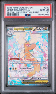 PSA 10 MEGA DRAGONITE ex SPECIAL ILLUSTRATION RARE POKEMON ASCENDED HEROES #290
