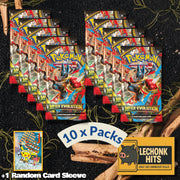 10 Packs Mega Evolution Pokemon Booster Pack + 1 Random Pokemon Card Sleeve