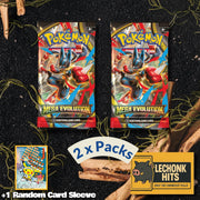 2 Packs Mega Evolution Pokemon Booster Pack + 1 Random Pokemon Card Sleeve