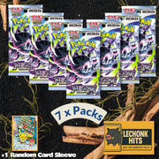 7 Abyss Eye Japanese Pokemon booster packs with one random card sleeve