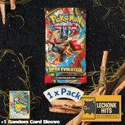 1 Pack Mega Evolution Pokemon Booster Pack + 1 Random Pokemon Card Sleeve