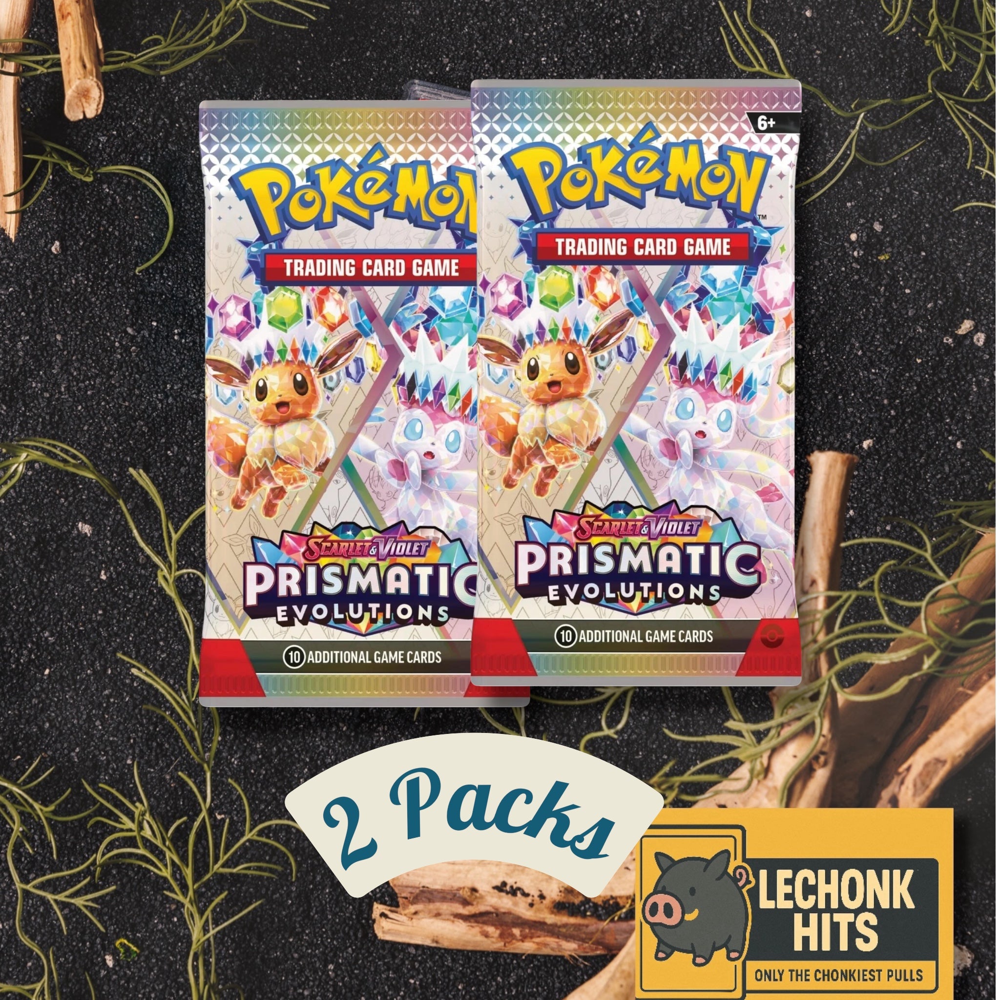 2x Prismatic Evolutions Booster Pack Sealed