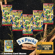 5 Packs Storm Emeralda Pokemon Booster Rayquaza Japanese  + 1 Random Pokemon Card Sleeve