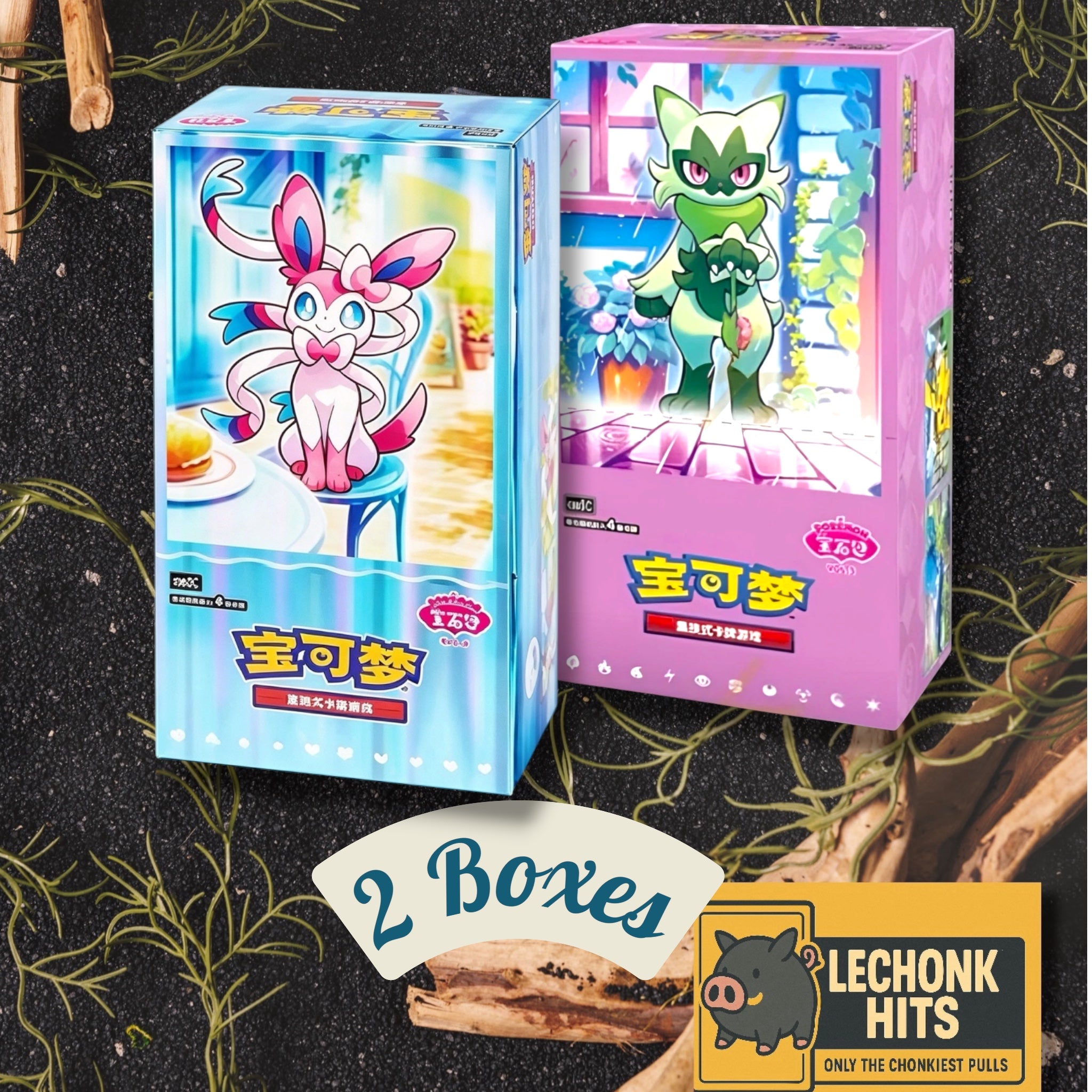 Bundle Gem 2 & Gem 5 Booster Box Pokemon Chinese Exclusive