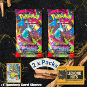 2 x Packs Phantasmal Flames Pokemon Booster Pack + 1 Random Pokemon Card Sleeve