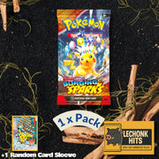 1 Pack Surging Sparks Pokemon Booster Pack + 1 Random Card Sleeve