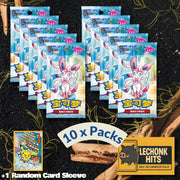 10 x Packs Gem Vol. 2 Pokemon Chinese Eeveelutions + 1 Random Pokemon Card Sleeve