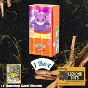 1 Box Gem 3 Pokemon Booster Box + 1 Random Card Sleeve Bundle (Gengar Cubone Meowth)