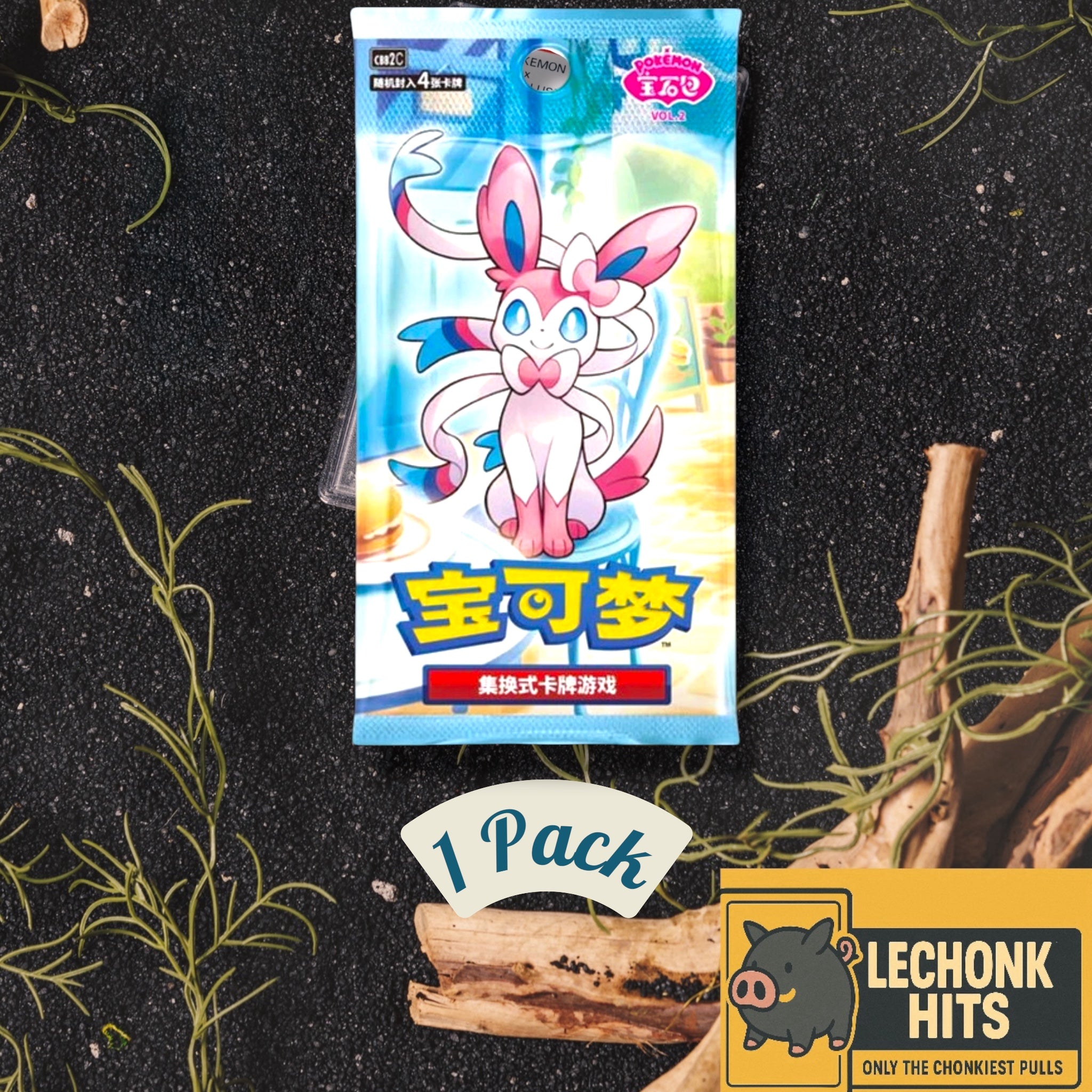 1 x Pack Gem Vol. 2 Pokemon Chinese 9 Eeveelutions