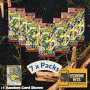 7 x Packs Storm Emeralda Pokemon Booster Packs Rayquaza Japanese + 1 Random Pokemon Card Sleeve