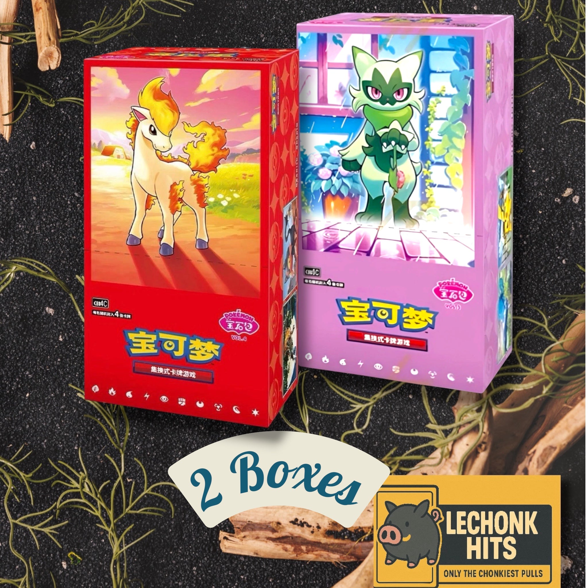 Bundle Gem 4 & Gem 5 Booster Box Pokemon Chinese Exclusive