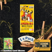 1 Pack OP17 One Piece Booster Pack + 1 Random Card Sleeve Bundle Worlds Strongest Warrior Japanese