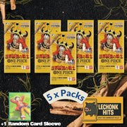 5 Packs OP17 One Piece Booster Pack + 1 Random Card Sleeve Bundle Worlds Strongest Warrior Japanese