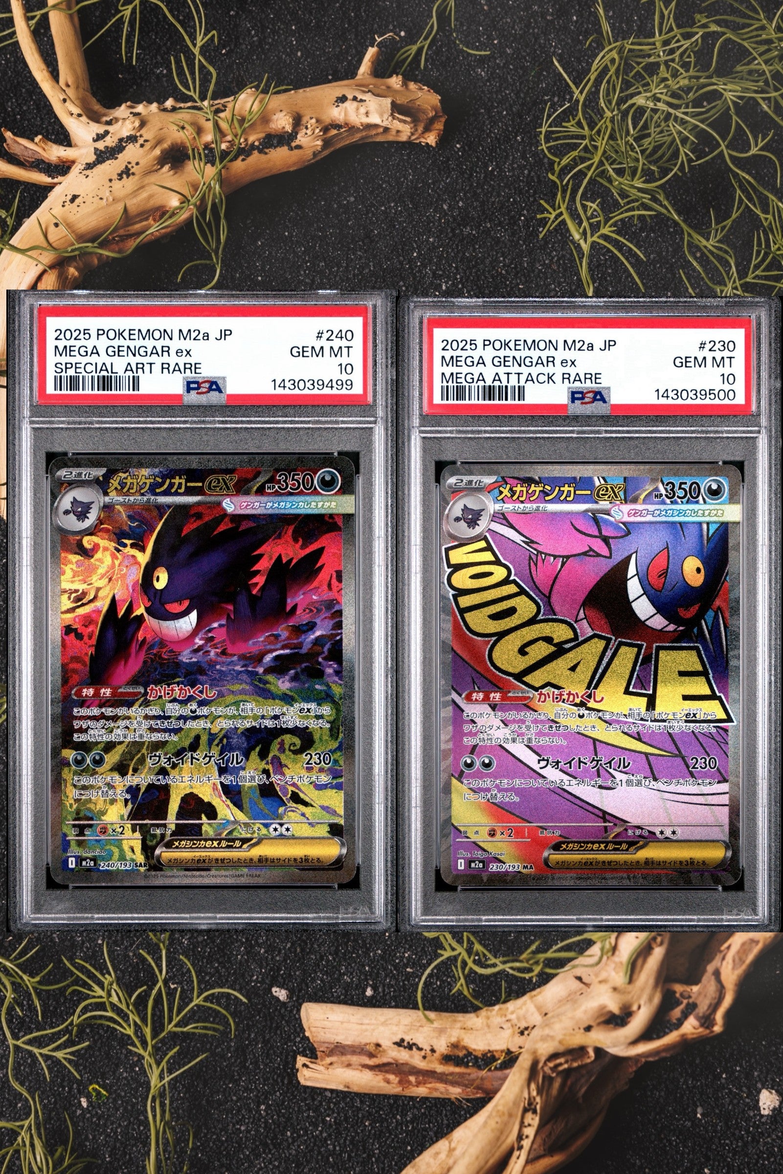 PSA 10 Sequential Set Mega Gengar ex SAR #240 & MAR #230 Japanese Mega Dream 2025