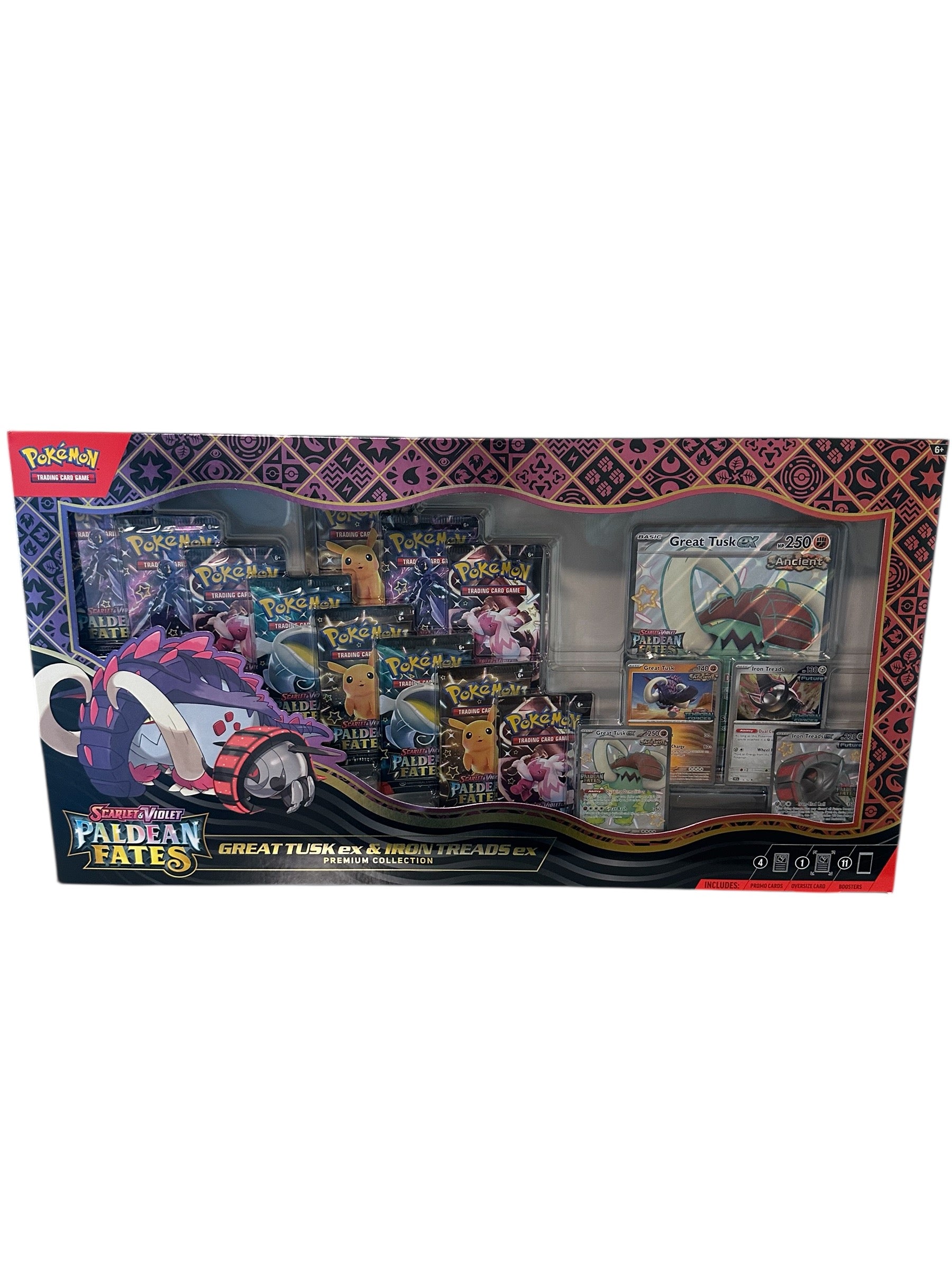 Paldean Fates Great Tusk ex & Iron Treads ex Premium Collection