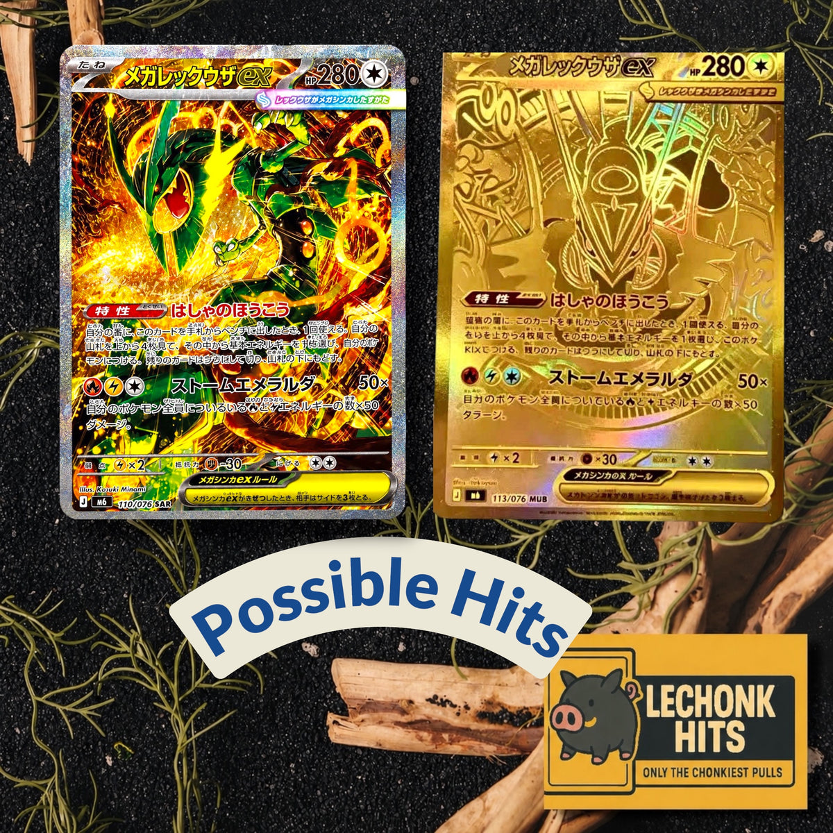 1 Booster Pack Storm Emeralda Pokemon Rayquaza Japanese + 1 Random Pokemon Card Sleeve Bundle