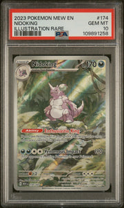 PSA 10 NIDOKING #174 ILLUSTRATION RARE 2023 POKEMON MEW EN-151