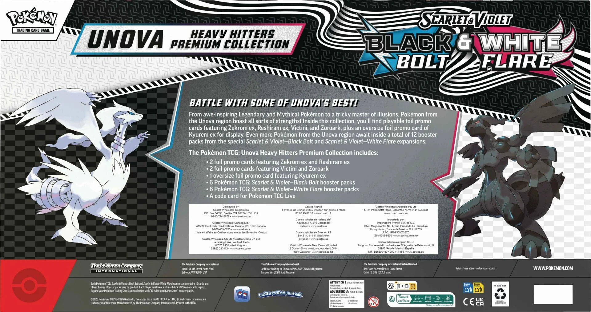 Unova Heavy Hitters Premium Collection - SV: Black Bolt & White Flare